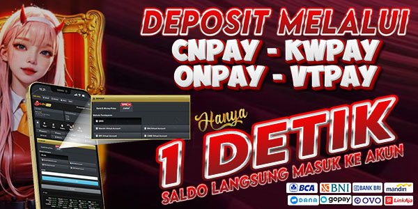 PROSES DEPOSIT HANYA 1 DETIK